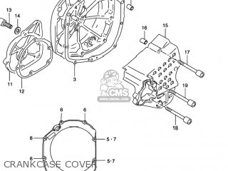 CRANKCASE COVER - GSXR1100W 1998 (W) USA (E03)