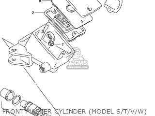 FRONT MASTER CYLINDER (MODEL S/T/V/W) - GSXR1100W 1998 (W) USA (E03)