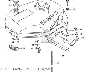 FUEL TANK (MODEL V/W) - GSXR1100W 1998 (W) USA (E03)
