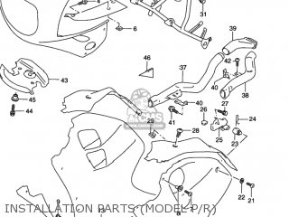 INSTALLATION PARTS (MODEL P/R) - GSXR1100W 1998 (W) USA (E03)