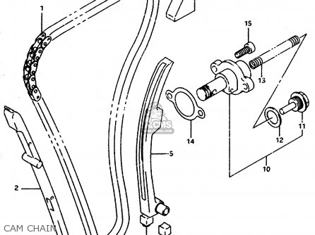 CAM CHAIN - GSXR1100WSK 1995 (S) BRAZIL (E37)