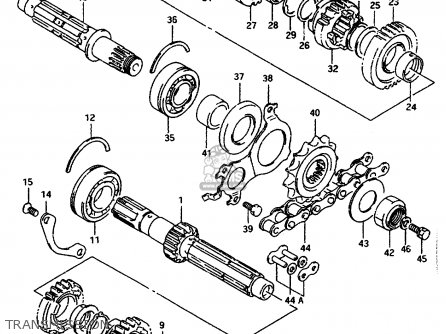 TRANSMISSION - GSXR1100WSK 1995 (S) BRAZIL (E37)