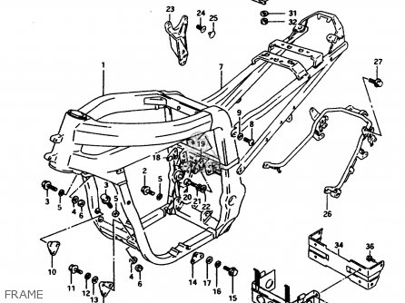 FRAME - GSXR1100WSK 1995 (S) BRAZIL (E37)