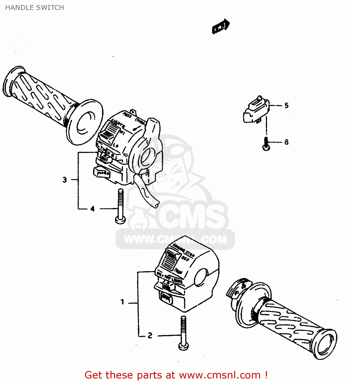 HANDLE SWITCH GSXR1100WSK 1996 (T) BRAZIL (E37)