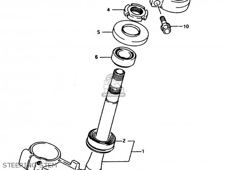 STEERING STEM - GSXR1100WSK 1996 (T) BRAZIL (E37)