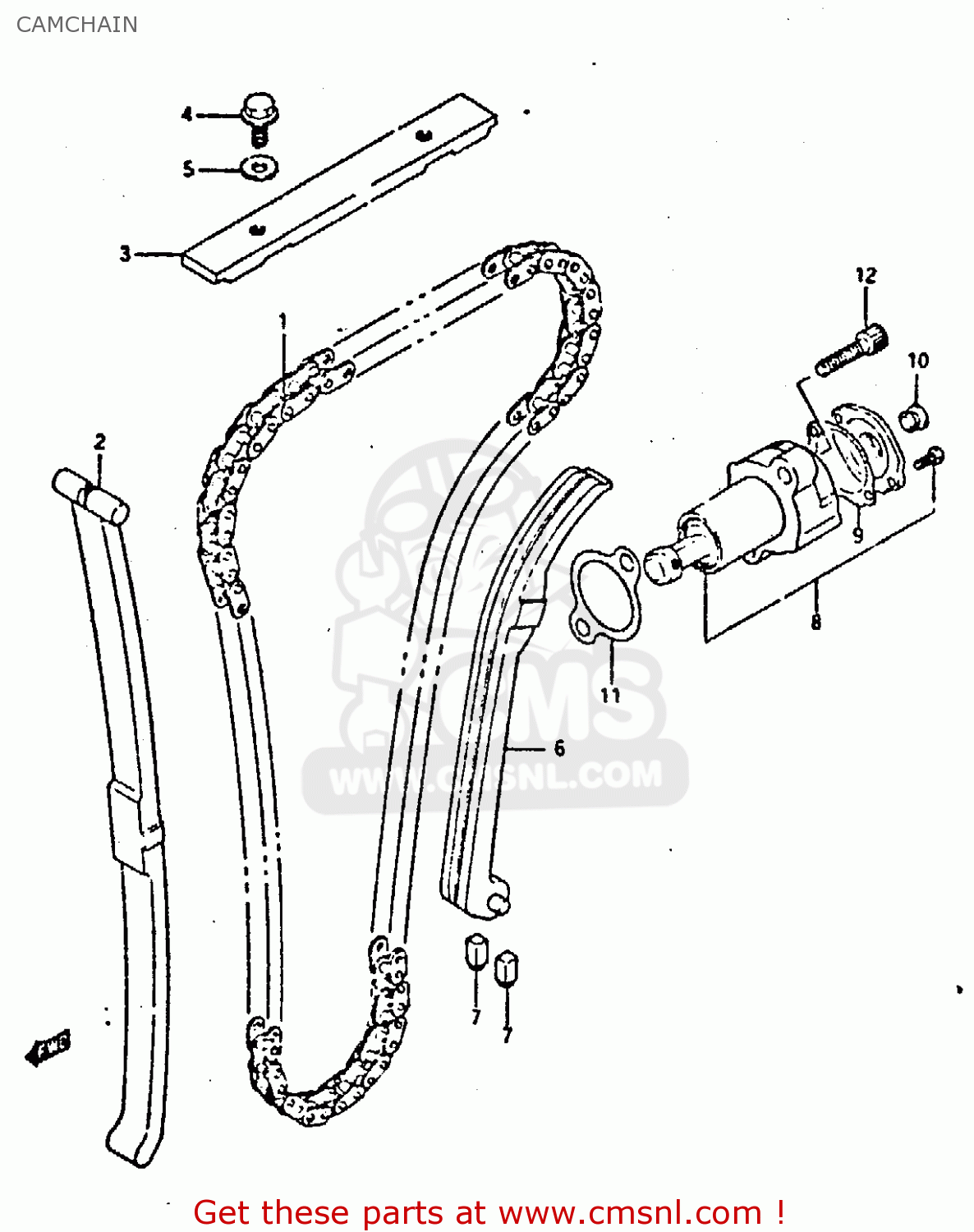CAMCHAIN GSXR400 1987 (H) GENERAL EXPORT (E01)