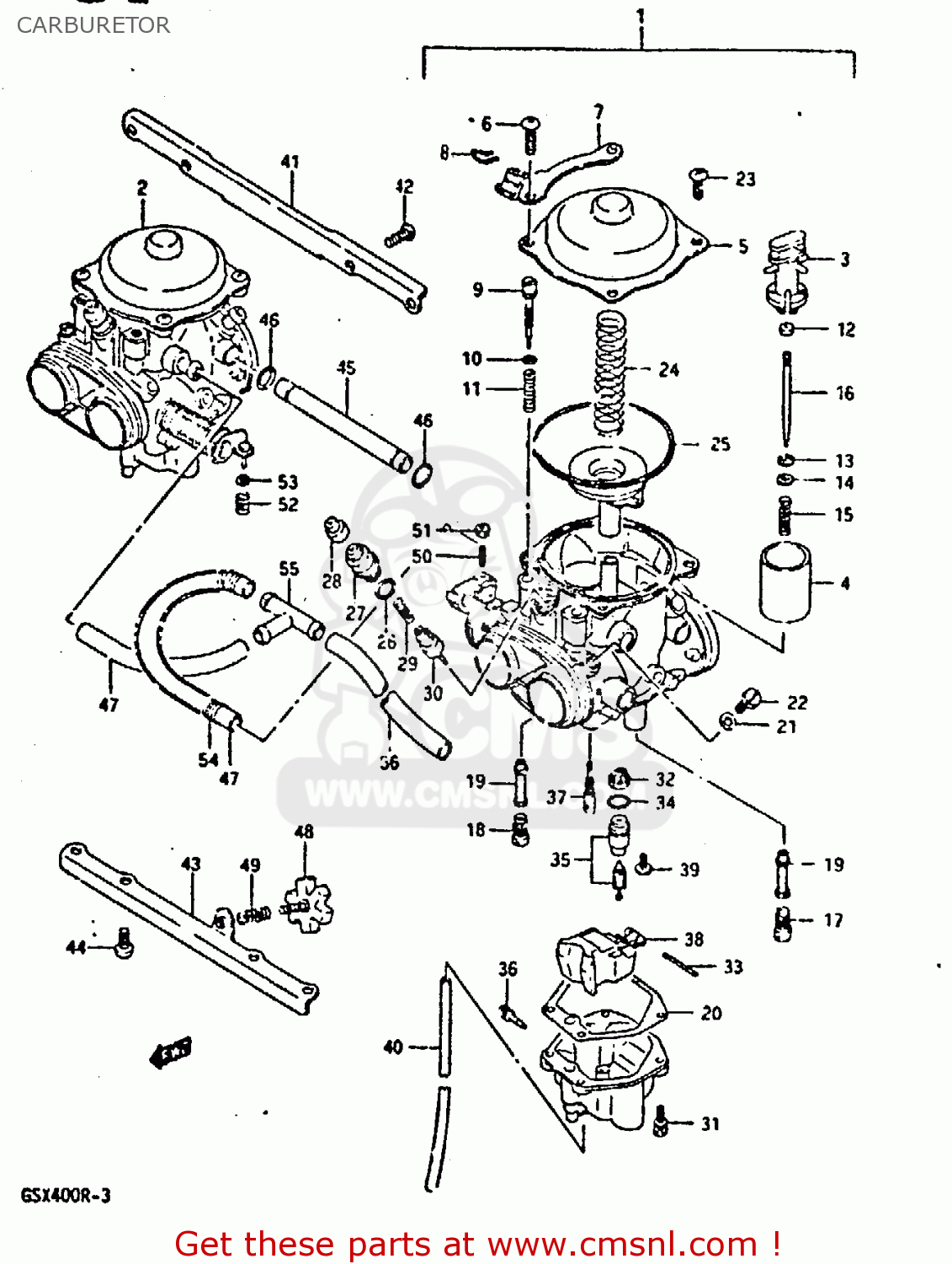 CARBURETOR GSXR400 1987 (H) GENERAL EXPORT (E01)