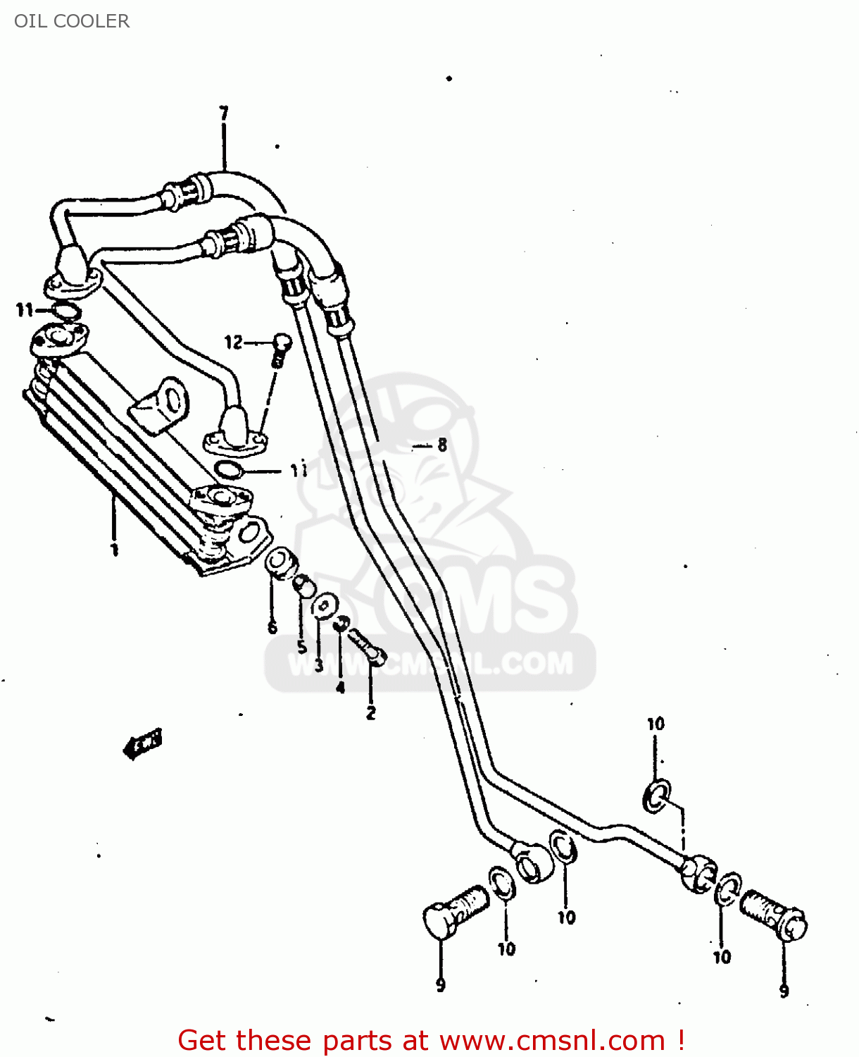 OIL COOLER GSXR400 1987 (H) GENERAL EXPORT (E01)