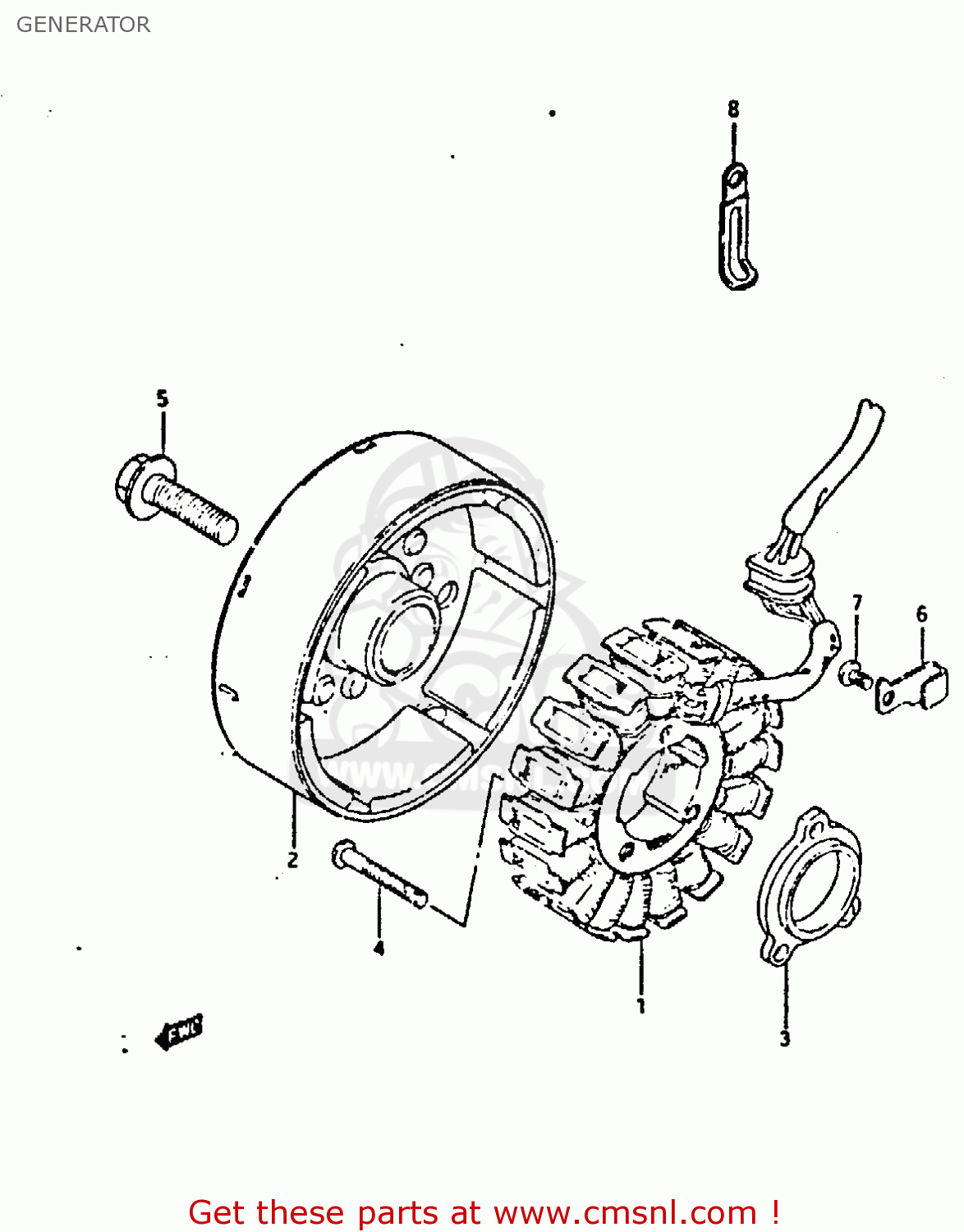 GENERATOR GSXR400 1987 (H) GENERAL EXPORT (E01)