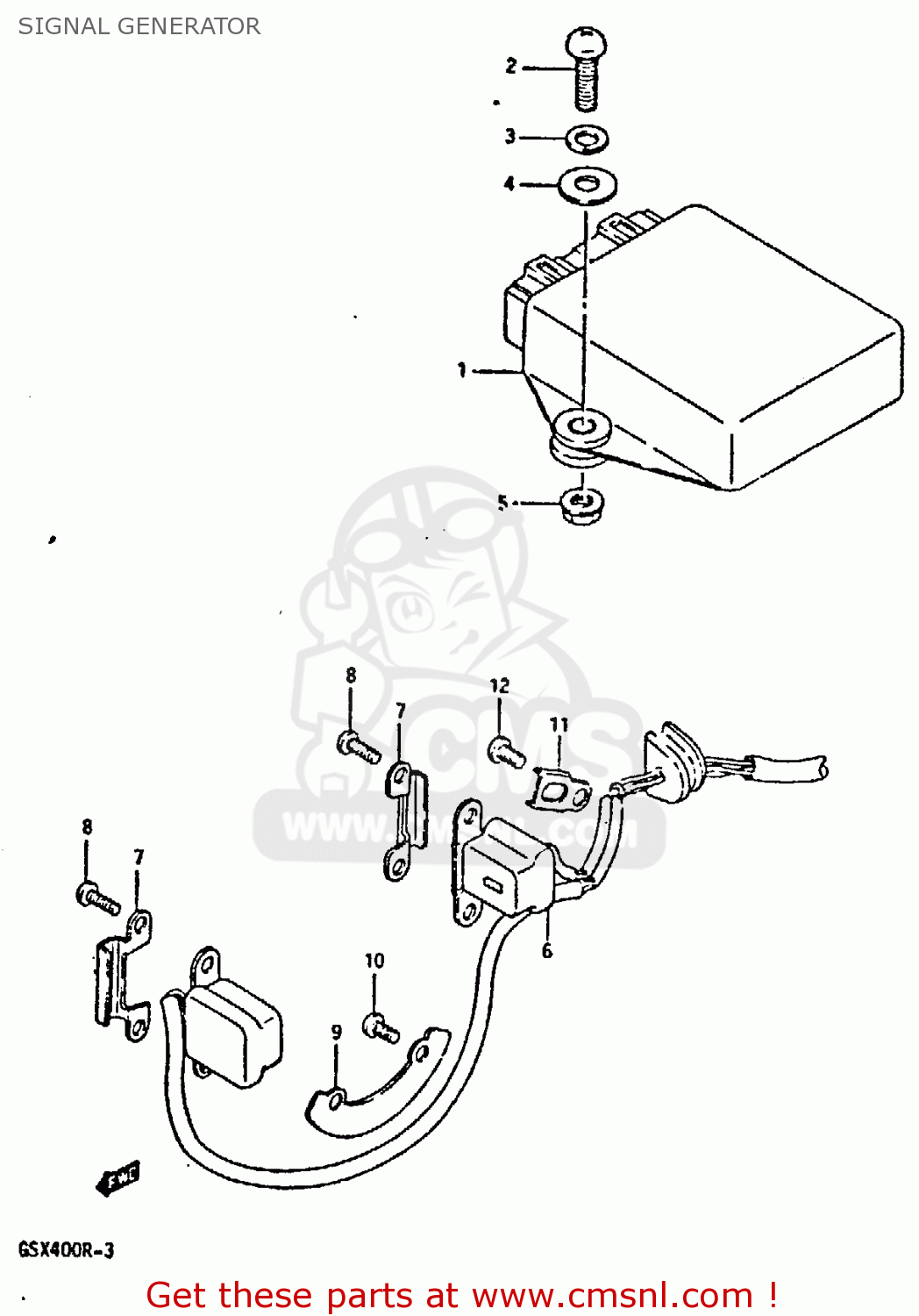 SIGNAL GENERATOR GSXR400 1987 (H) GENERAL EXPORT (E01)