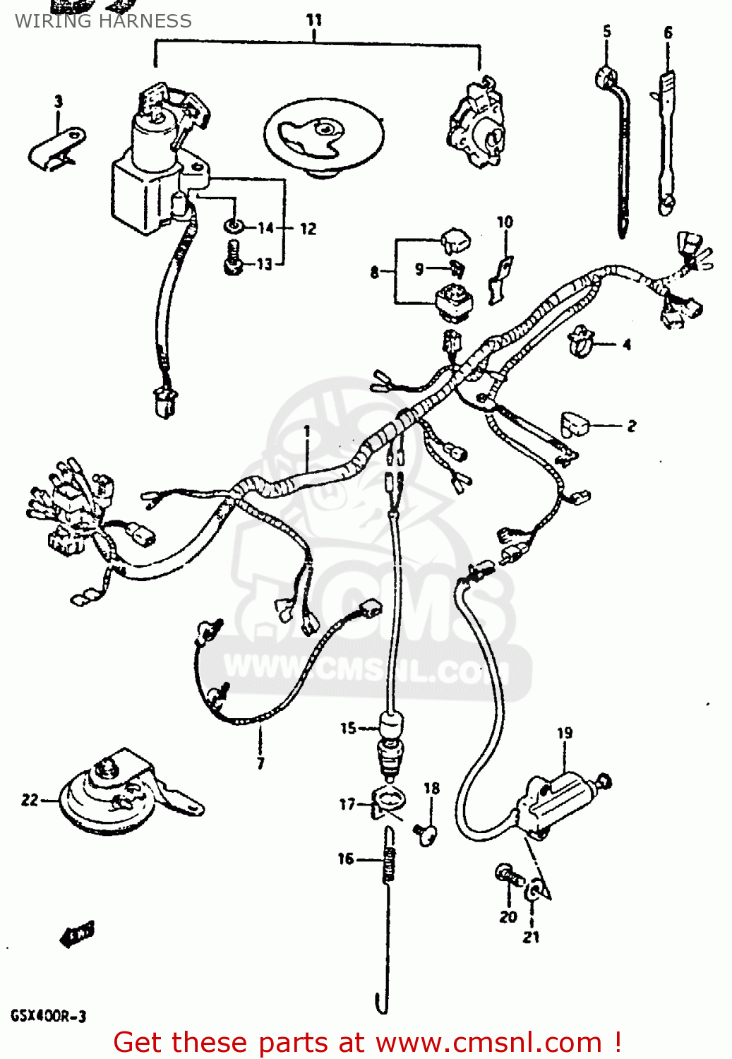 WIRING HARNESS GSXR400 1987 (H) GENERAL EXPORT (E01)