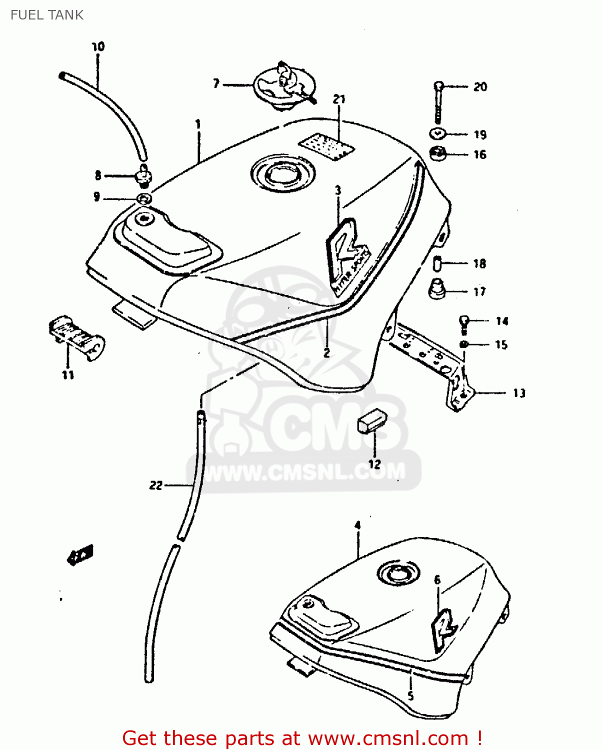 FUEL TANK GSXR400 1987 (H) GENERAL EXPORT (E01)