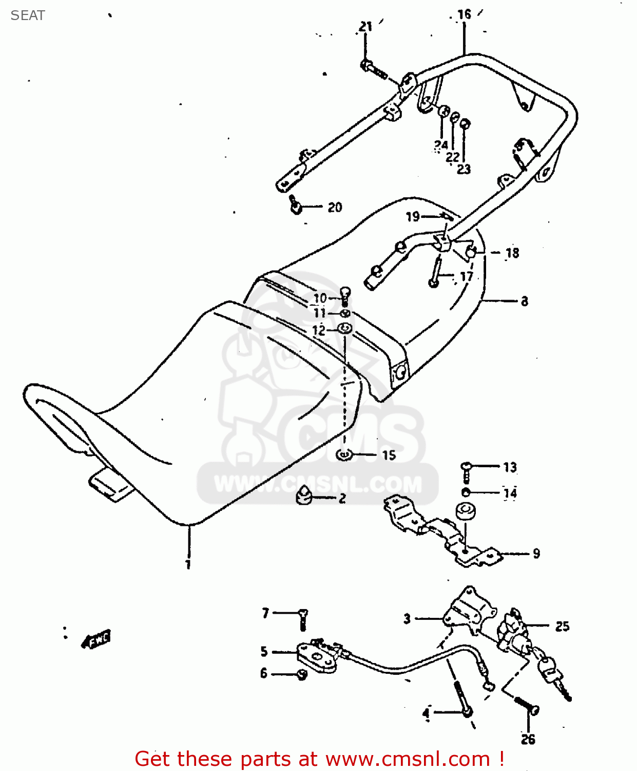 SEAT GSXR400 1987 (H) GENERAL EXPORT (E01)