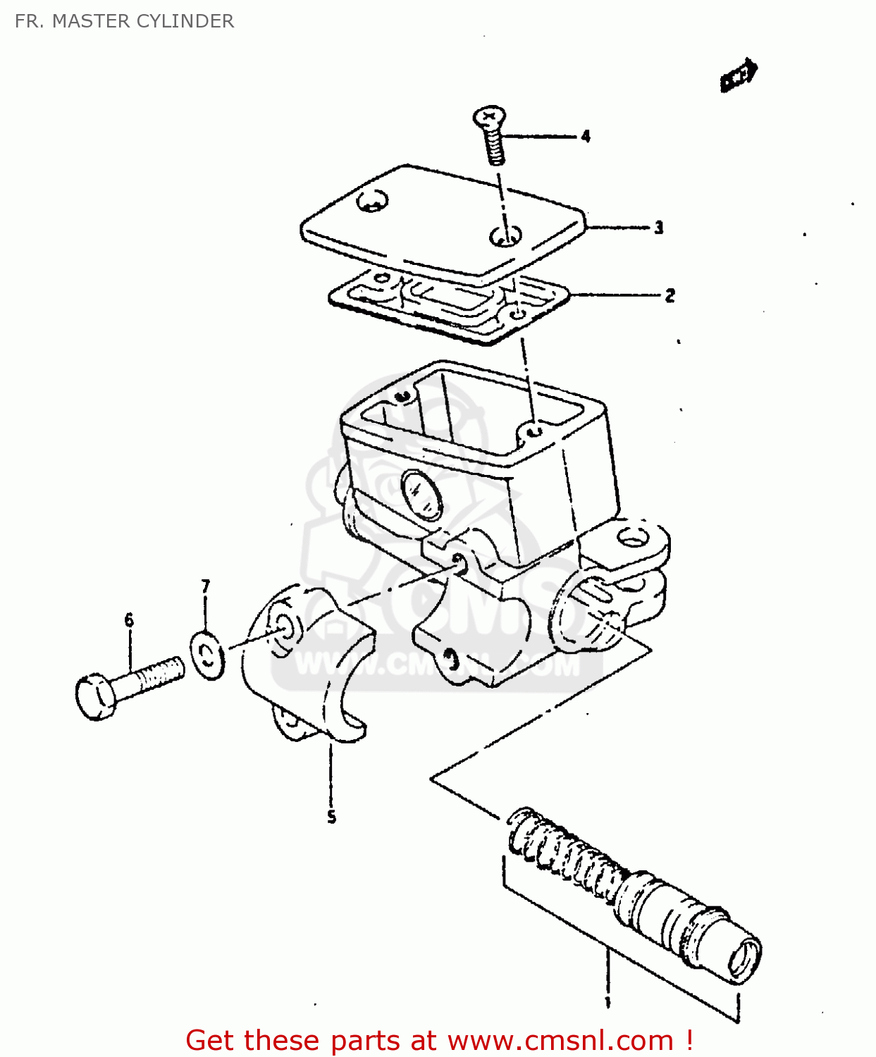 FR. MASTER CYLINDER GSXR400 1987 (H) GENERAL EXPORT (E01)