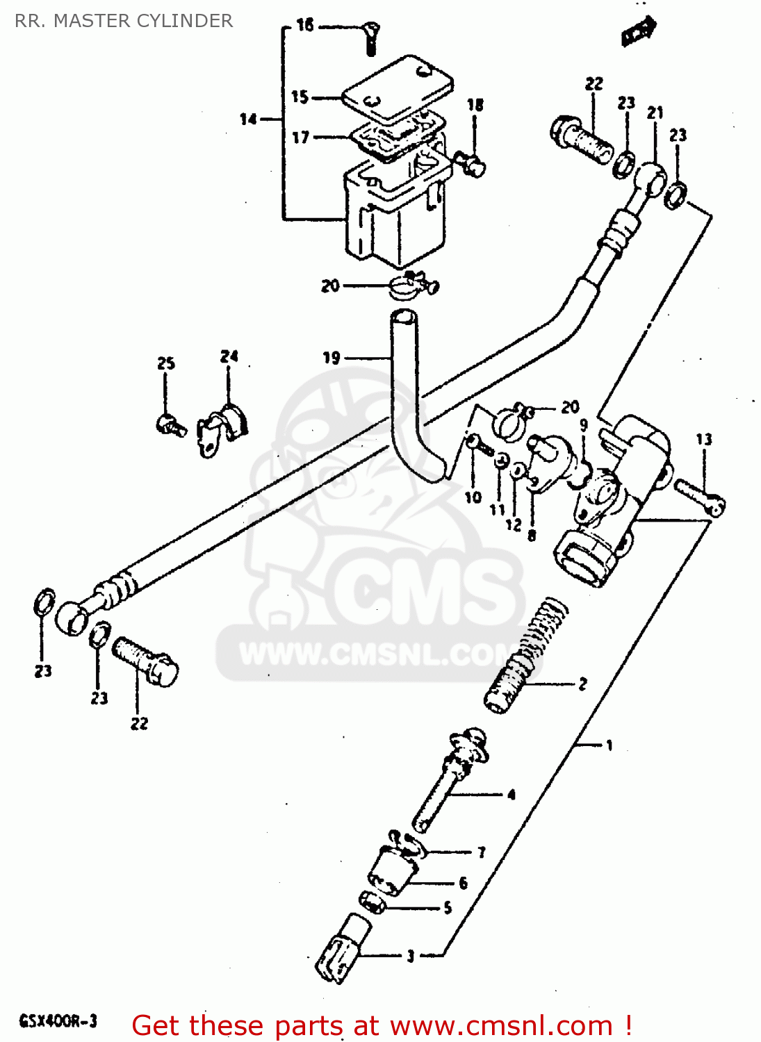 RR. MASTER CYLINDER GSXR400 1987 (H) GENERAL EXPORT (E01)