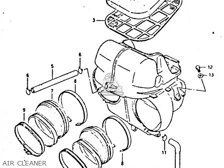 AIR CLEANER - GSXR400 1987 (H) GENERAL EXPORT (E01)