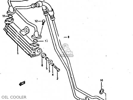 OIL COOLER - GSXR400 1987 (H) GENERAL EXPORT (E01)