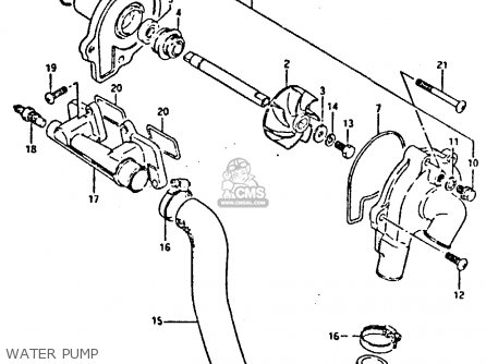 WATER PUMP - GSXR400 1987 (H) GENERAL EXPORT (E01)
