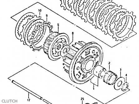 CLUTCH - GSXR400 1987 (H) GENERAL EXPORT (E01)