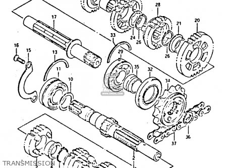 TRANSMISSION - GSXR400 1987 (H) GENERAL EXPORT (E01)