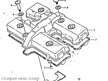 CYLINDER HEAD COVER - GSXR400 1987 (H) GENERAL EXPORT (E01)