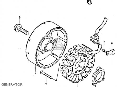 GENERATOR - GSXR400 1987 (H) GENERAL EXPORT (E01)