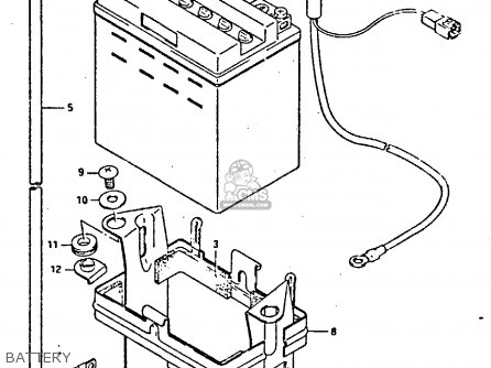 BATTERY - GSXR400 1987 (H) GENERAL EXPORT (E01)
