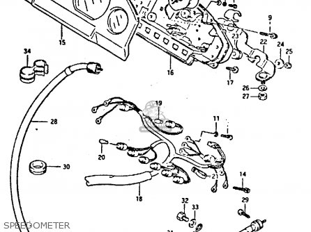 SPEEDOMETER - GSXR400 1987 (H) GENERAL EXPORT (E01)