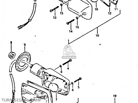 TURN SIGNAL LAMP - GSXR400 1987 (H) GENERAL EXPORT (E01)