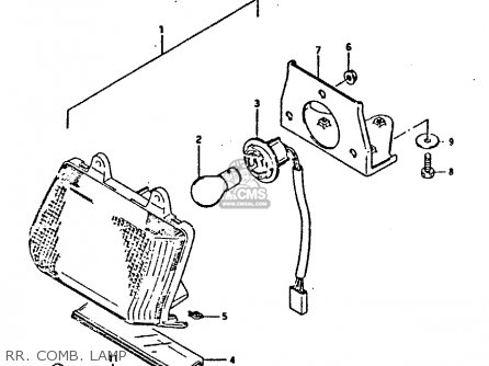 RR. COMB. LAMP - GSXR400 1987 (H) GENERAL EXPORT (E01)
