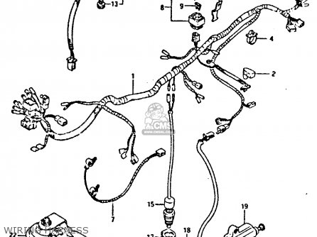 WIRING HARNESS - GSXR400 1987 (H) GENERAL EXPORT (E01)