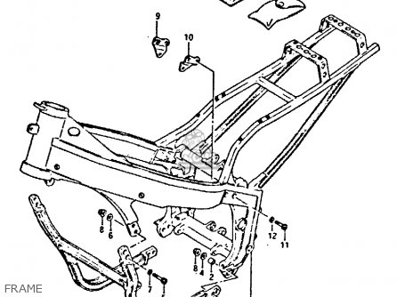 FRAME - GSXR400 1987 (H) GENERAL EXPORT (E01)
