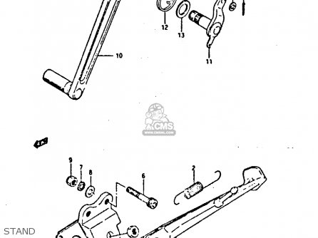 STAND - GSXR400 1987 (H) GENERAL EXPORT (E01)
