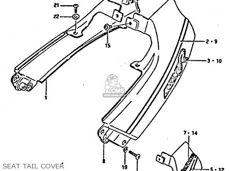 SEAT TAIL COVER - GSXR400 1987 (H) GENERAL EXPORT (E01)