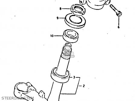 STEERING STEM - GSXR400 1987 (H) GENERAL EXPORT (E01)