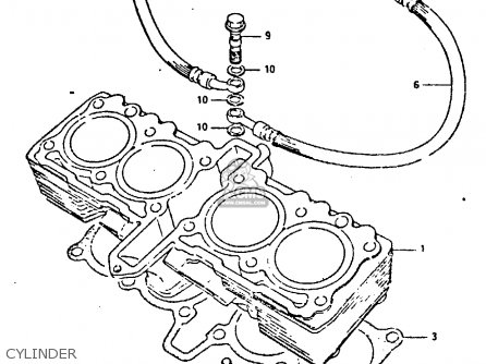 CYLINDER - GSXR400 1987 (H) GENERAL EXPORT (E01)