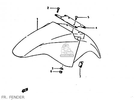 FR. FENDER - GSXR400 1987 (H) GENERAL EXPORT (E01)