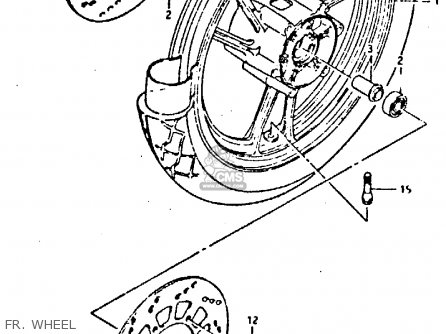 FR. WHEEL - GSXR400 1987 (H) GENERAL EXPORT (E01)