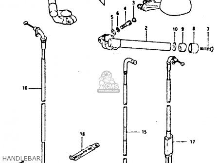 HANDLEBAR - GSXR400 1987 (H) GENERAL EXPORT (E01)