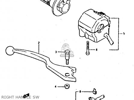 RIGHT HANDLE SW - GSXR400 1987 (H) GENERAL EXPORT (E01)