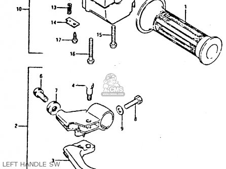 LEFT HANDLE SW - GSXR400 1987 (H) GENERAL EXPORT (E01)