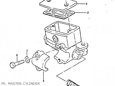 FR. MASTER CYLINDER - GSXR400 1987 (H) GENERAL EXPORT (E01)