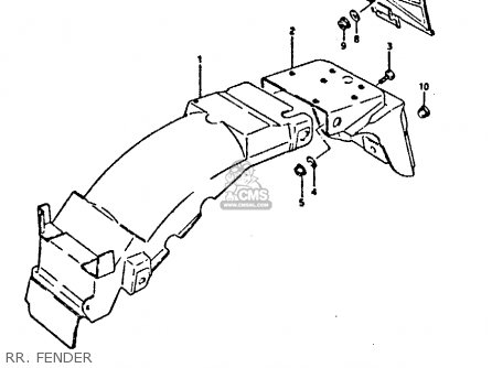 RR. FENDER - GSXR400 1987 (H) GENERAL EXPORT (E01)
