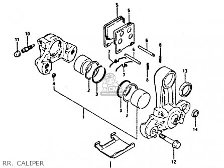 RR. CALIPER - GSXR400 1987 (H) GENERAL EXPORT (E01)
