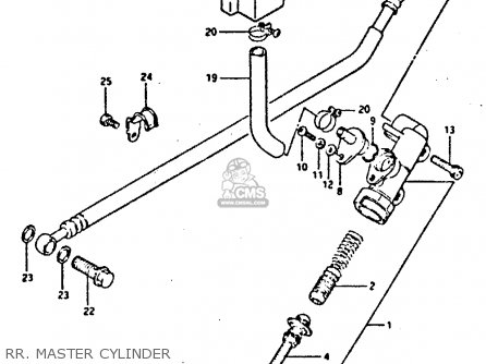 RR. MASTER CYLINDER - GSXR400 1987 (H) GENERAL EXPORT (E01)