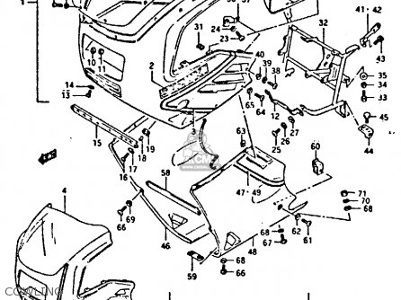 COWLING - GSXR400 1987 (H) GENERAL EXPORT (E01)