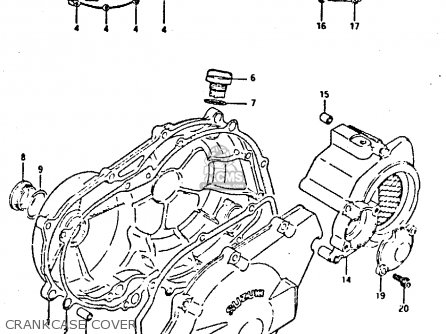CRANKCASE COVER - GSXR400 1987 (H) GENERAL EXPORT (E01)