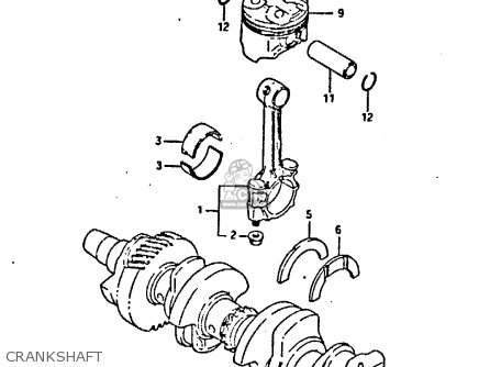 CRANKSHAFT - GSXR400 1987 (H) GENERAL EXPORT (E01)
