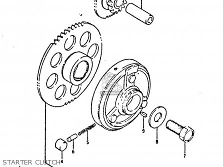 STARTER CLUTCH - GSXR400 1987 (H) GENERAL EXPORT (E01)