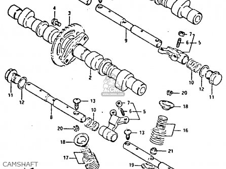 CAMSHAFT - GSXR400 1987 (H) GENERAL EXPORT (E01)